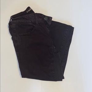 Dark purple skinny jeans